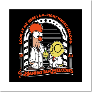 Beaker & Bunsen Muppets Manhattan Melodies Posters and Art